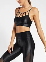 black sports bra